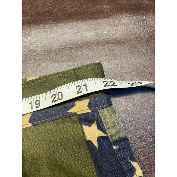 Diamond Stash Camo Vest & Cargo Pants Set‎ 3X 44 Patriotic Flag July 4th Cotton - Picture 15 of 16